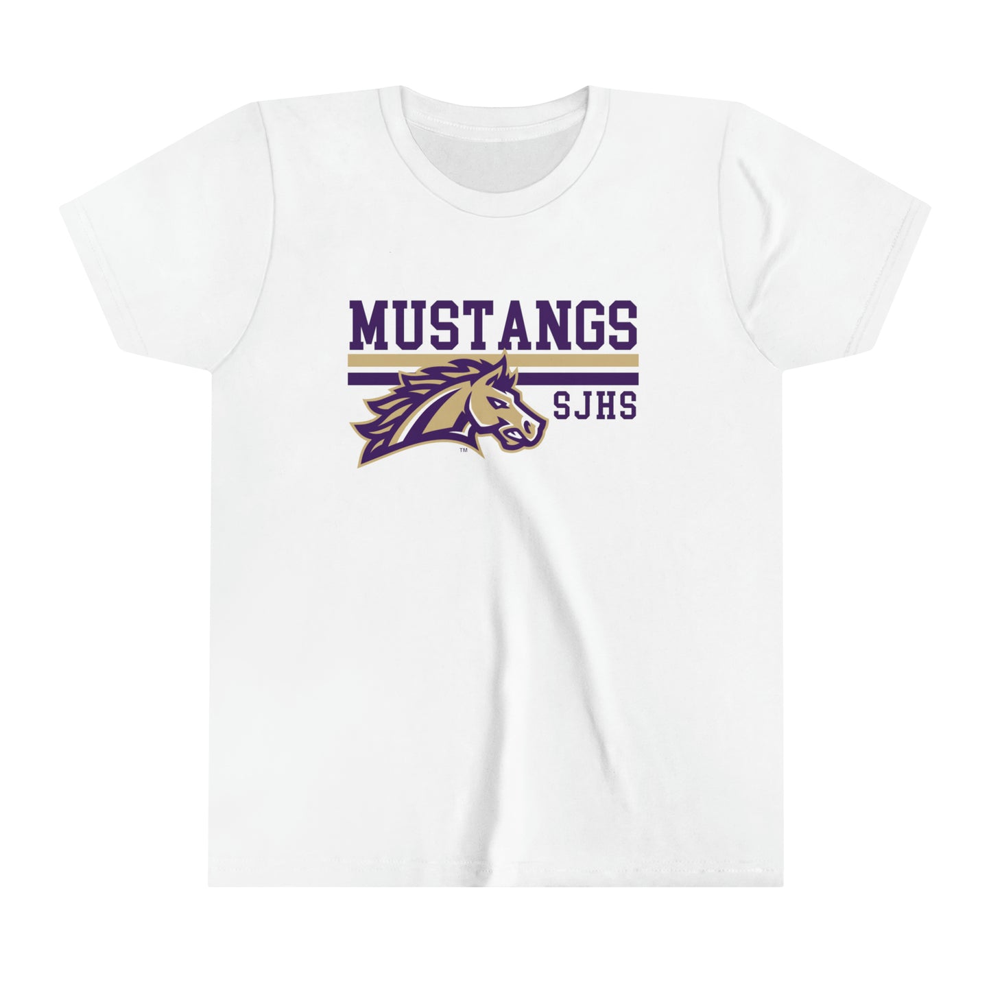 YOUTH Mustang Striped Short Sleeve Tee SPIRIT