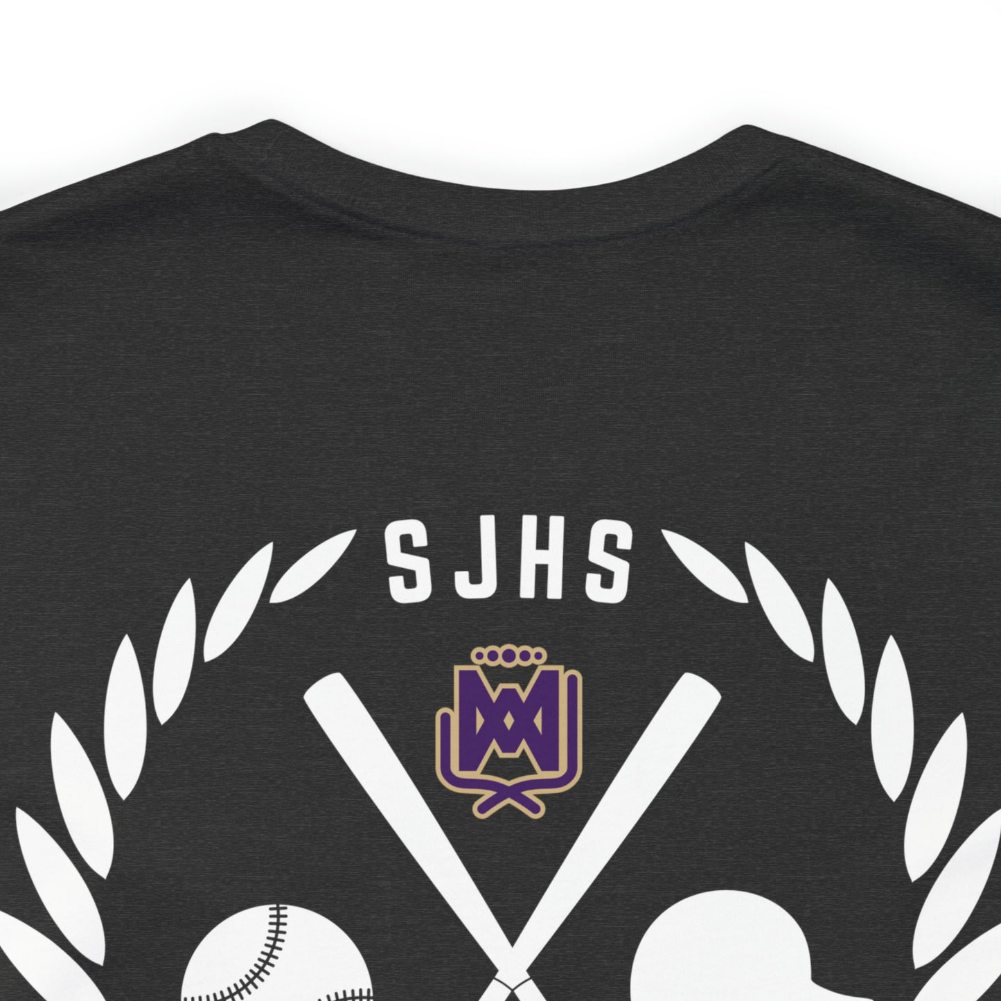 SJHS Baseball Crest Unisex Jersey Short Sleeve Tee BASEBALL HS