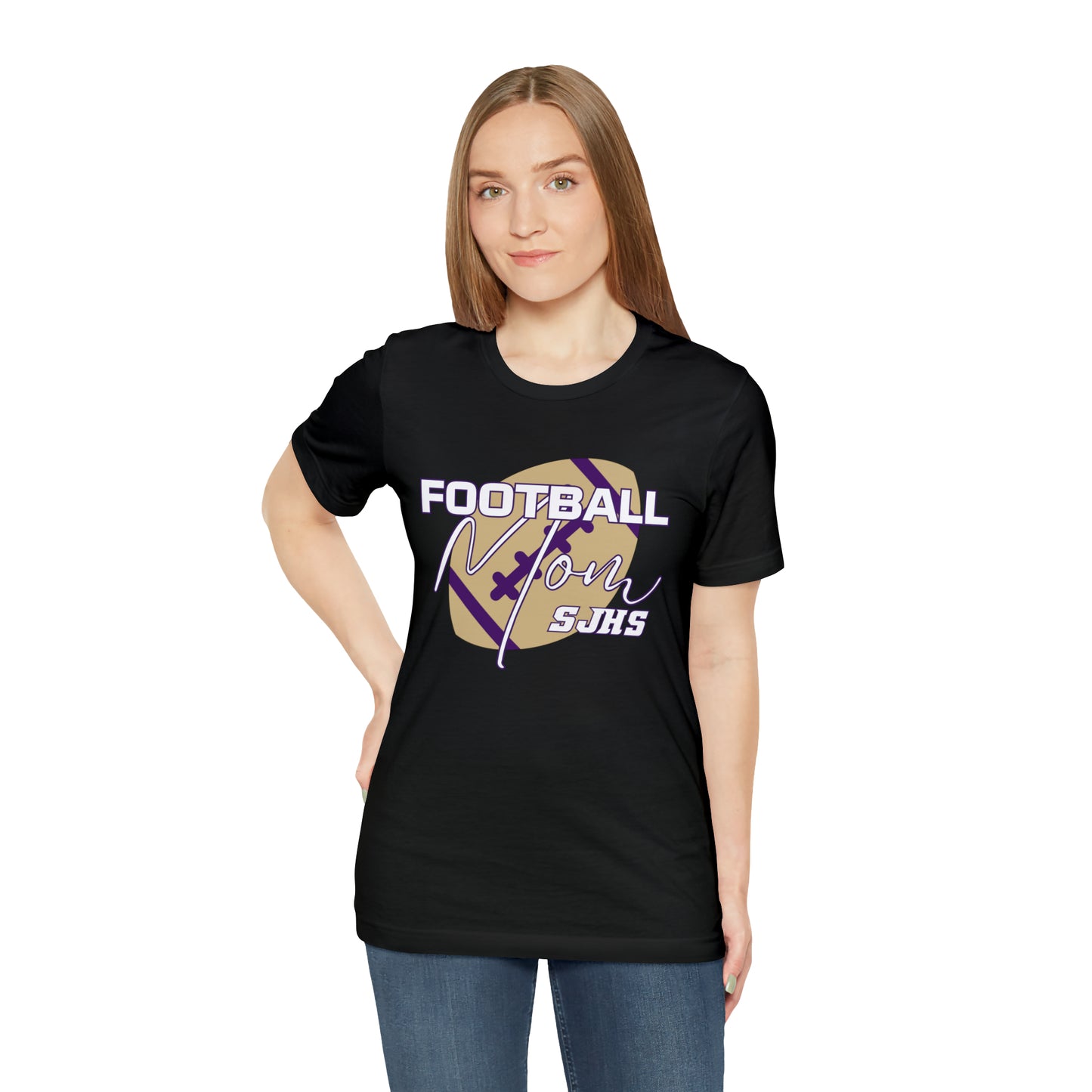 Football Mom Unisex Jersey Short Sleeve Tee FOOTBALL HS