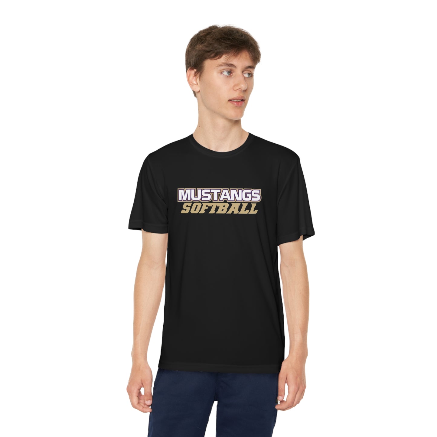 Mustangs Softball Dri Fit Youth Competitor Tee SOFTBALL ELEM