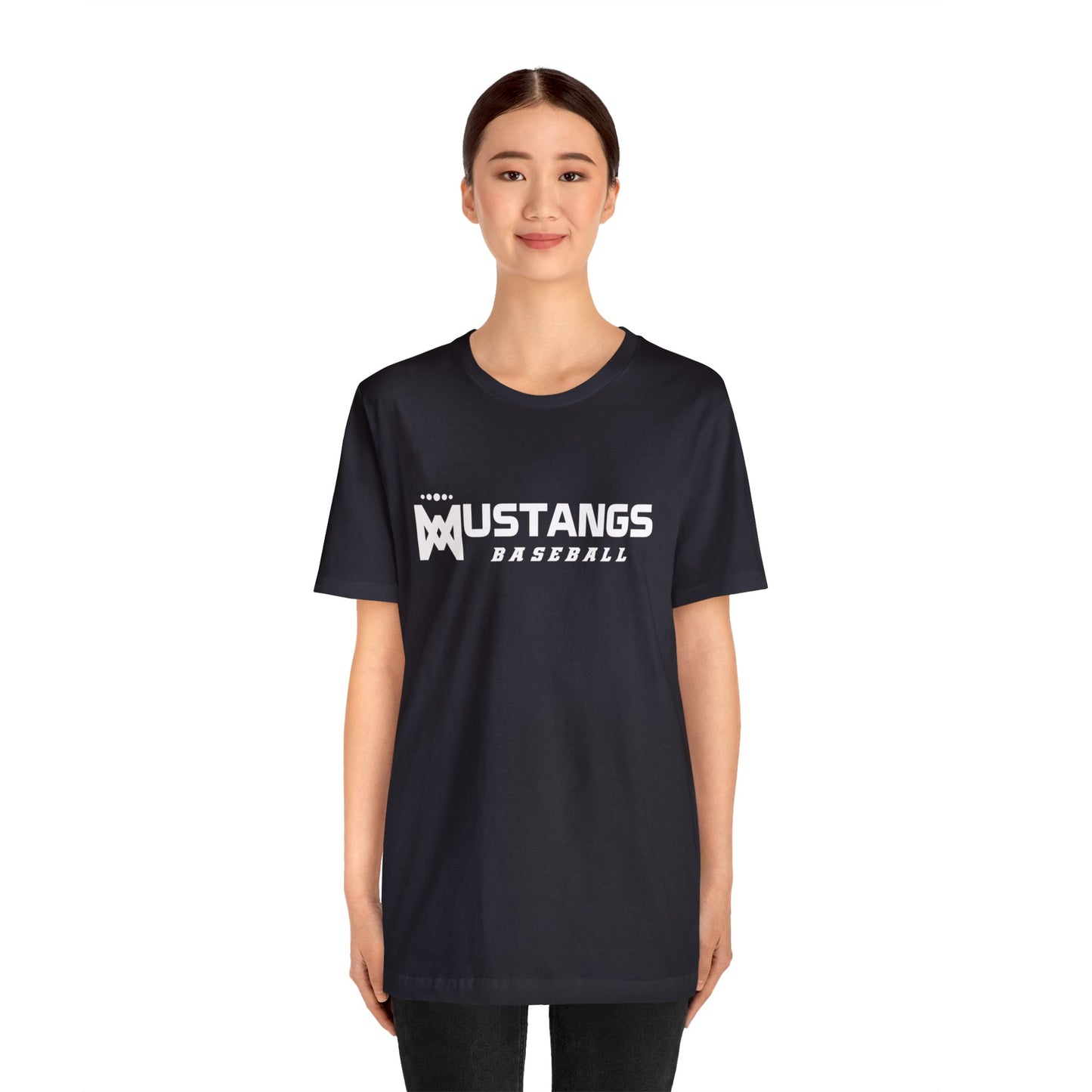 Mustangs Baseball Company of Mary Unisex Jersey Short Sleeve Tee BASEBALL ELEM