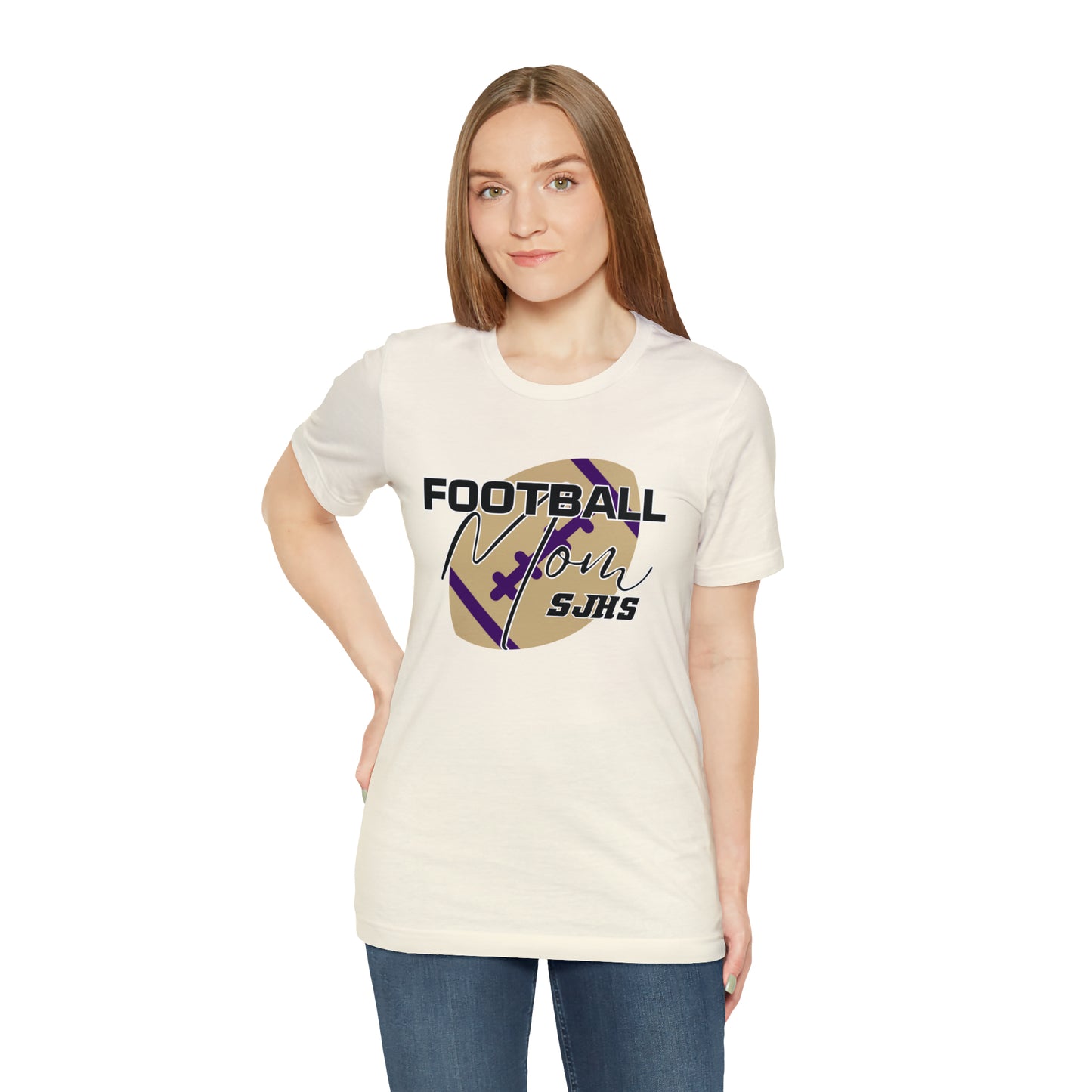 Football Mom Unisex Jersey Short Sleeve Tee FOOTBALL HS