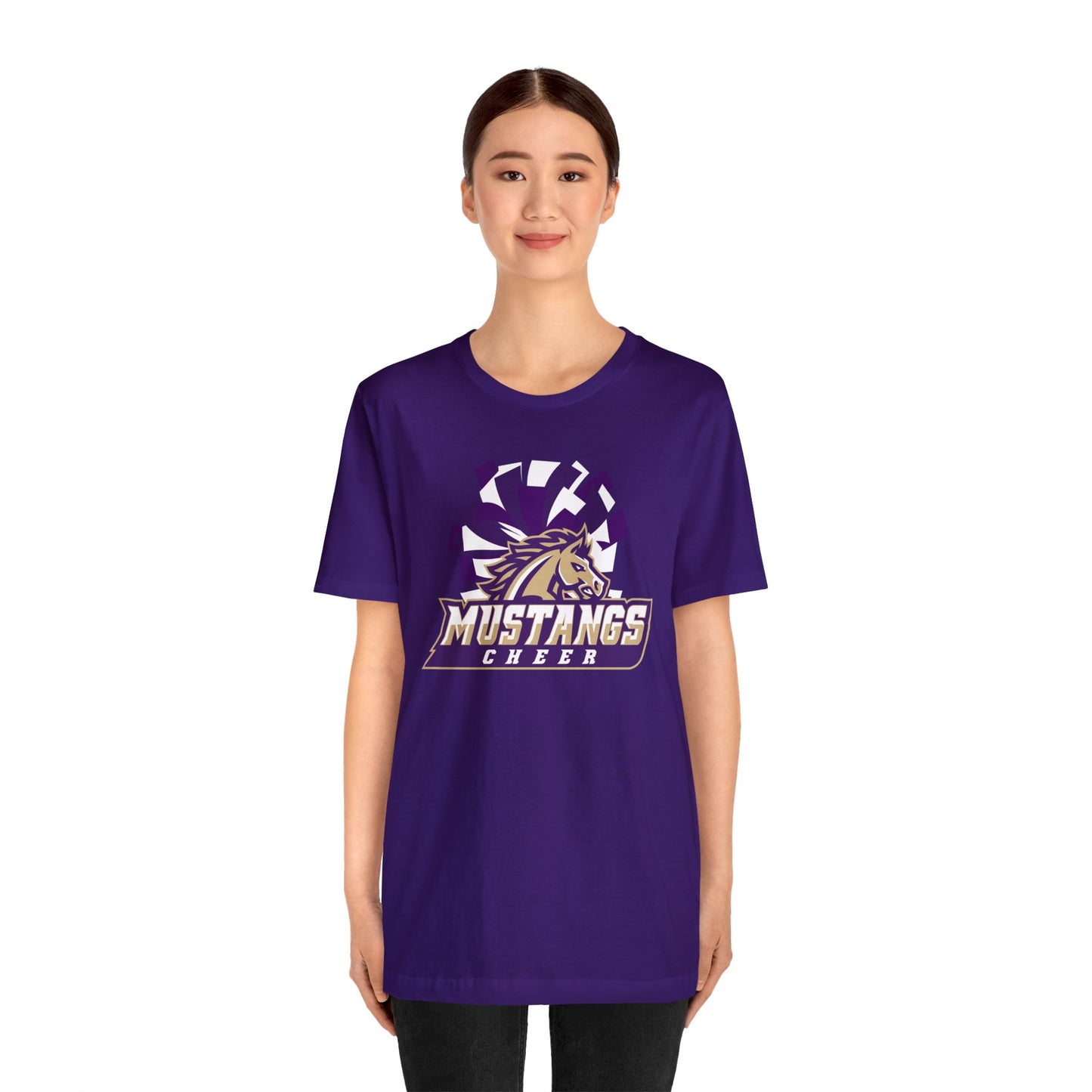 Mustangs Athletics Cheer Unisex Jersey Short Sleeve Tee CHEER ELEM