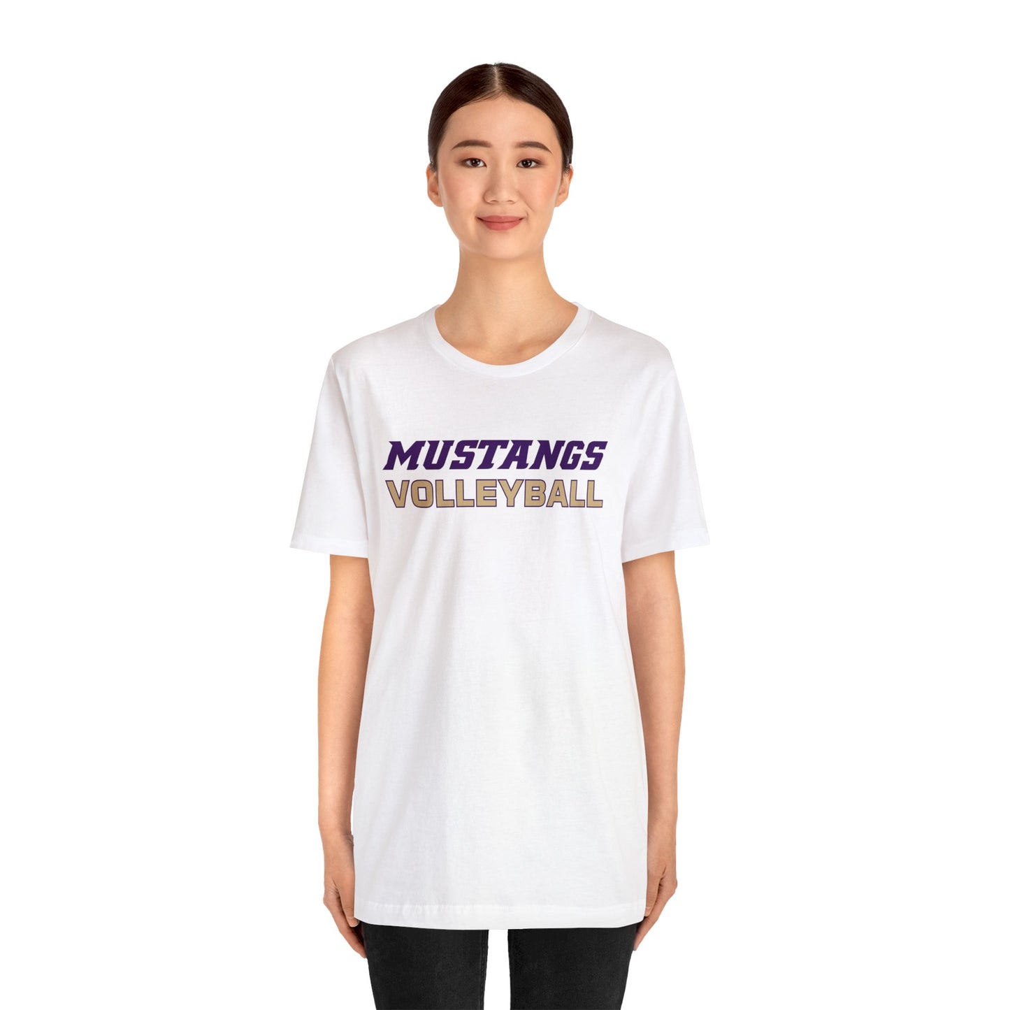 Mustangs Volleyball Simple Unisex Jersey Short Sleeve Tee VOLLEYBALL ELEM