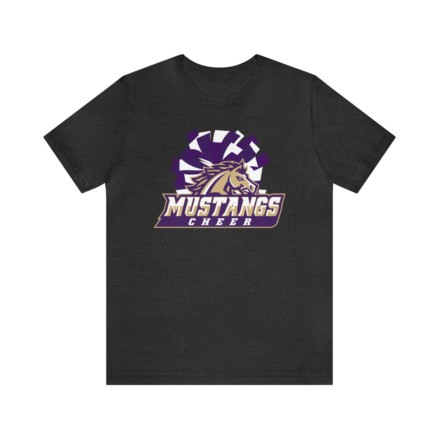 Mustangs Athletics Cheer Unisex Jersey Short Sleeve Tee CHEER HS