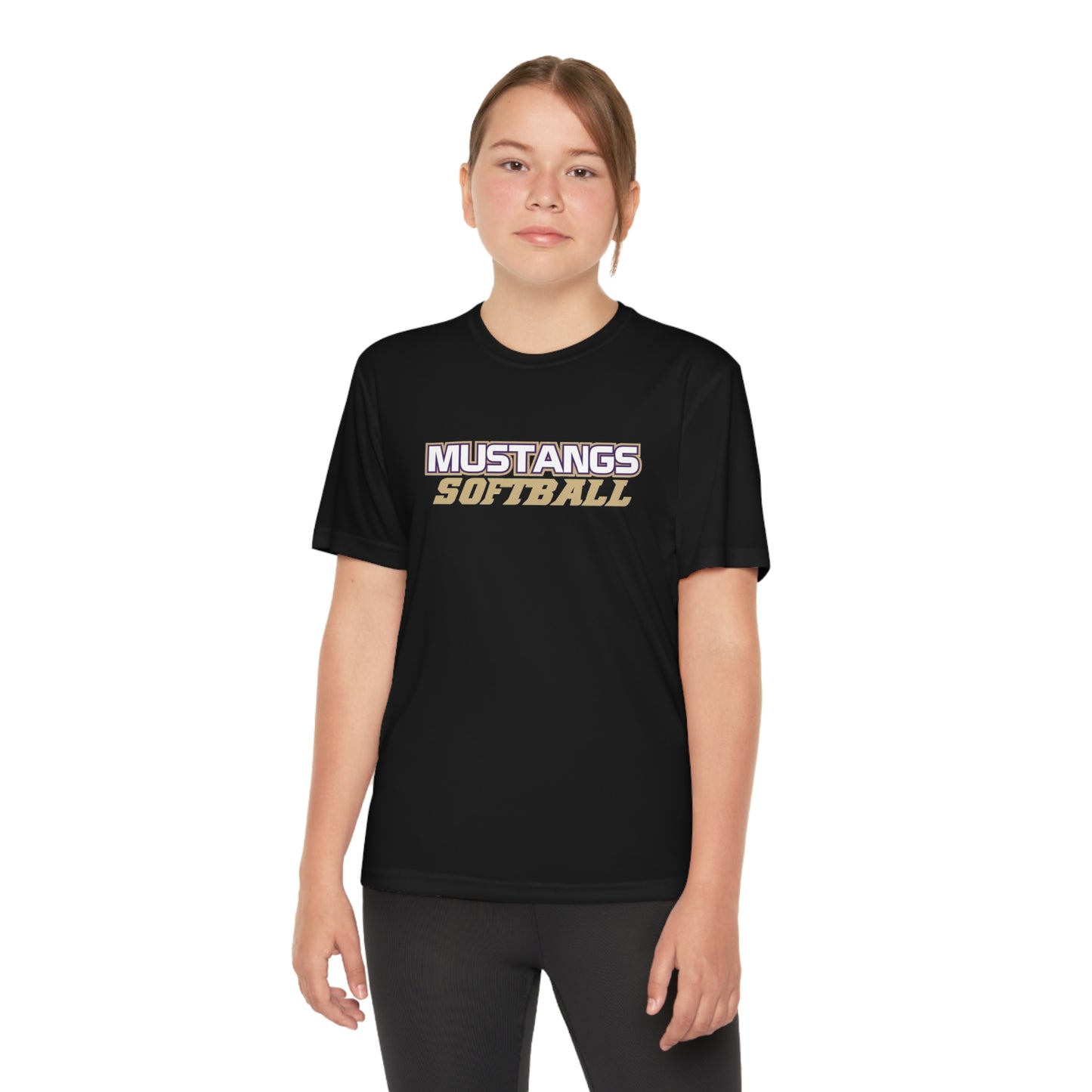 Mustangs Softball Dri Fit Youth Competitor Tee SOFTBALL ELEM