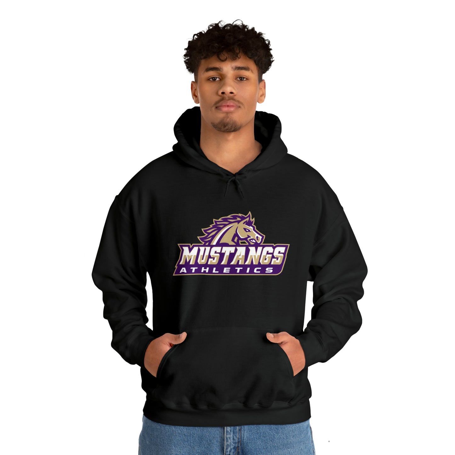 Mustangs Athletics Pullover Hoodie Unisex Heavy Blend Hooded Sweatshirt ATHLETICS