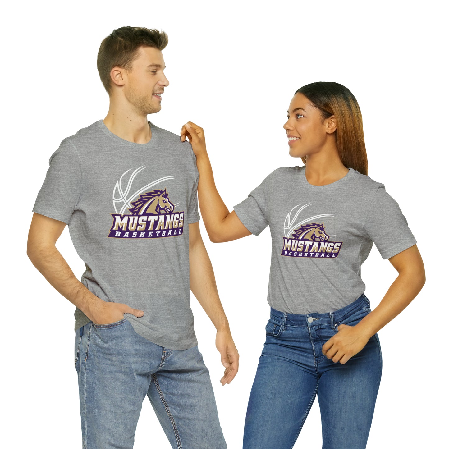 Mustangs Athletics Basketball Unisex Jersey Short Sleeve Tee