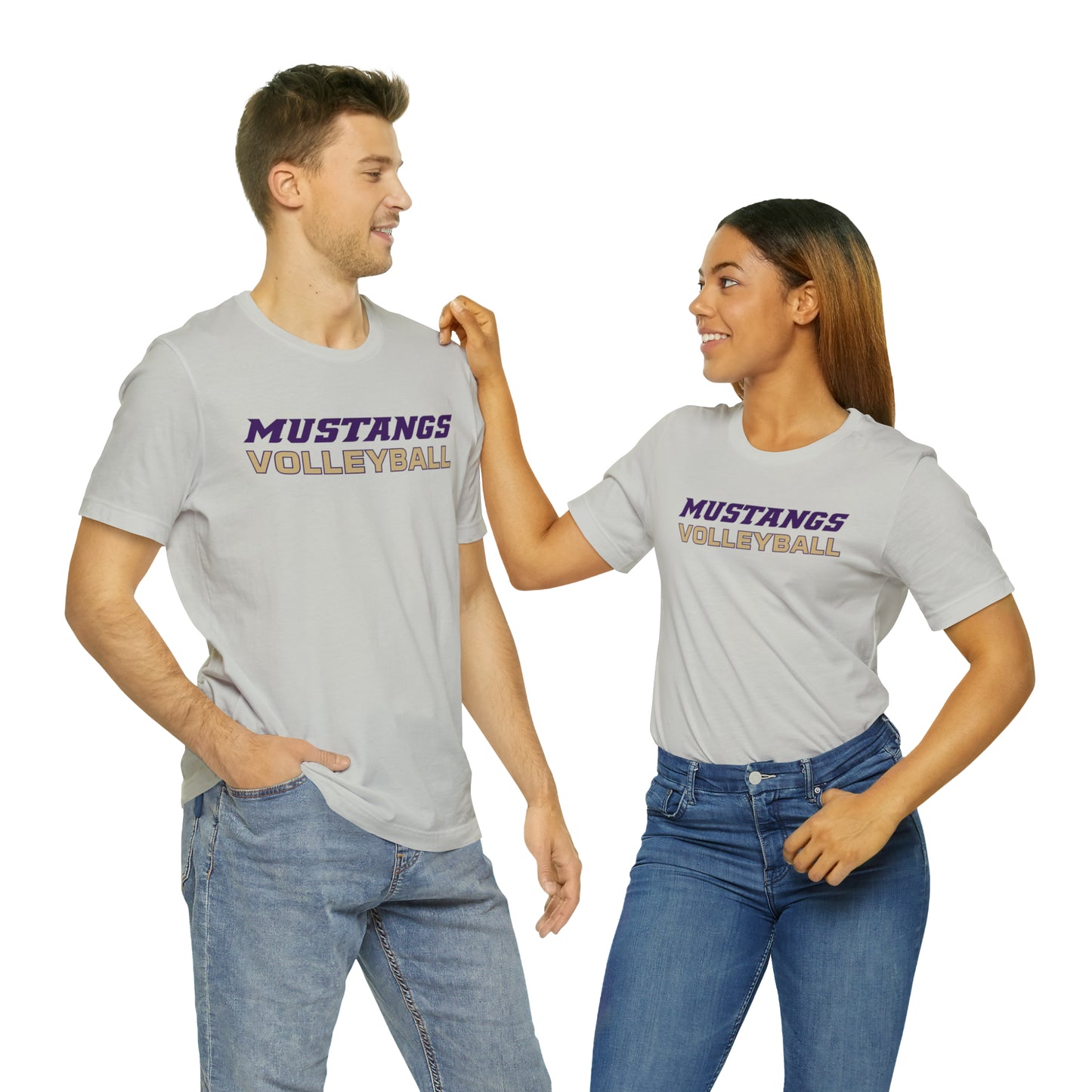 Mustangs Volleyball Simple Unisex Jersey Short Sleeve Tee VOLLEYBALL HS