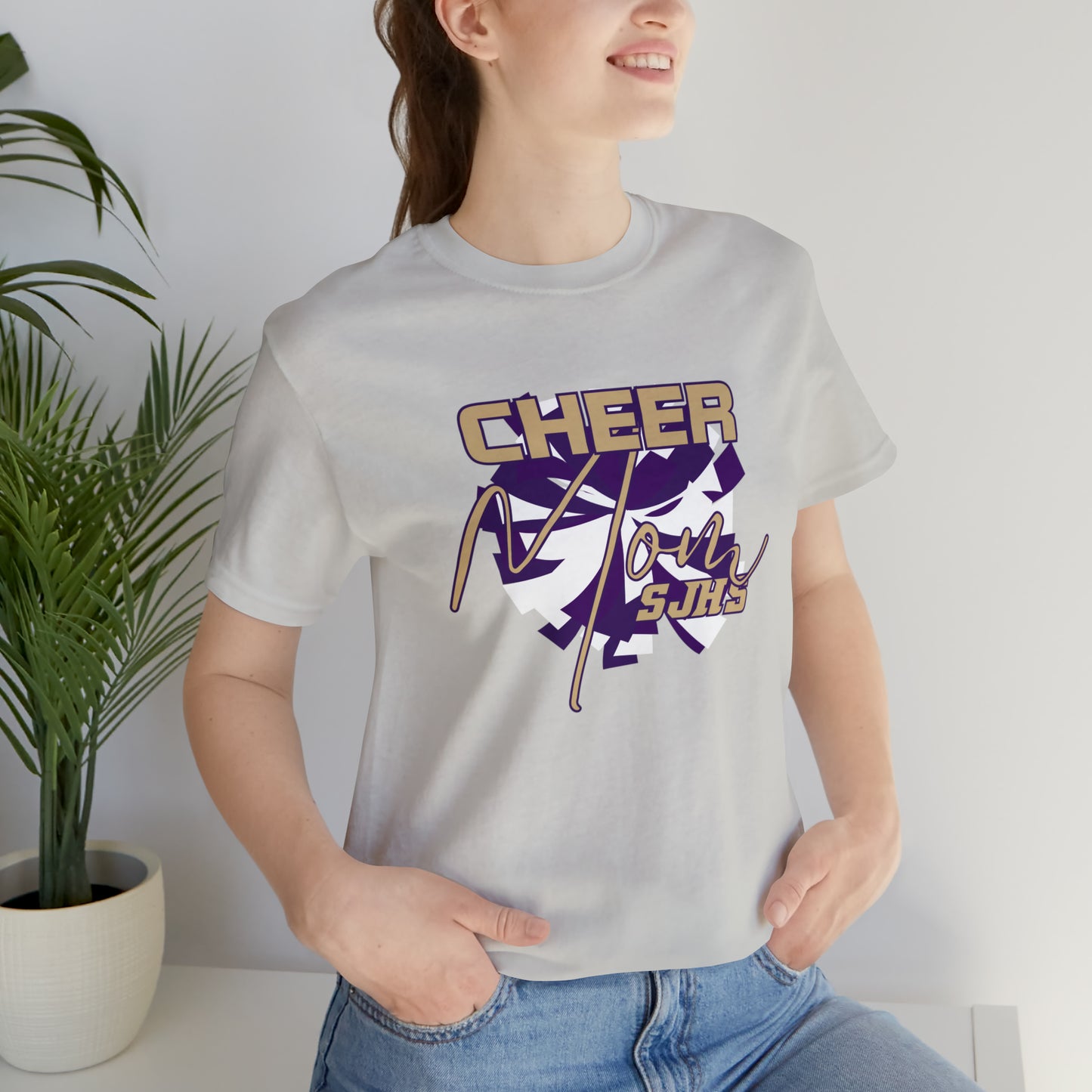 Cheer Mom Unisex Jersey Short Sleeve Tee CHEER HS