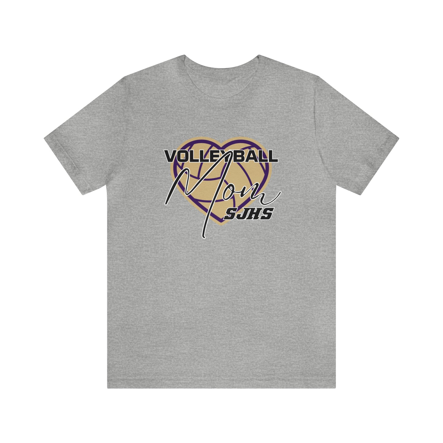 Volleyball Mom Heart Unisex Jersey Short Sleeve Tee VOLLEYBALL HS