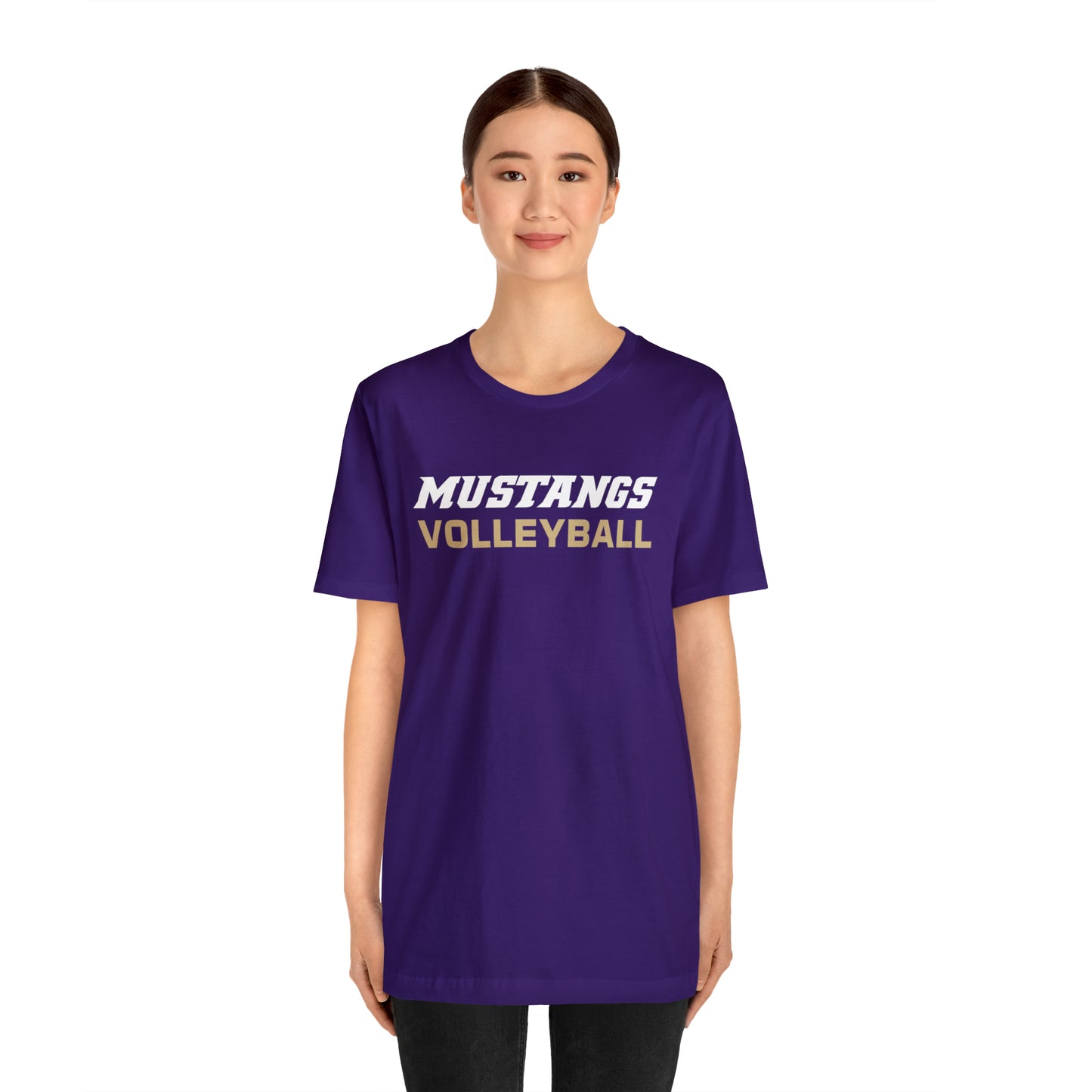 Mustangs Volleyball Simple Unisex Jersey Short Sleeve Tee VOLLEYBALL HS