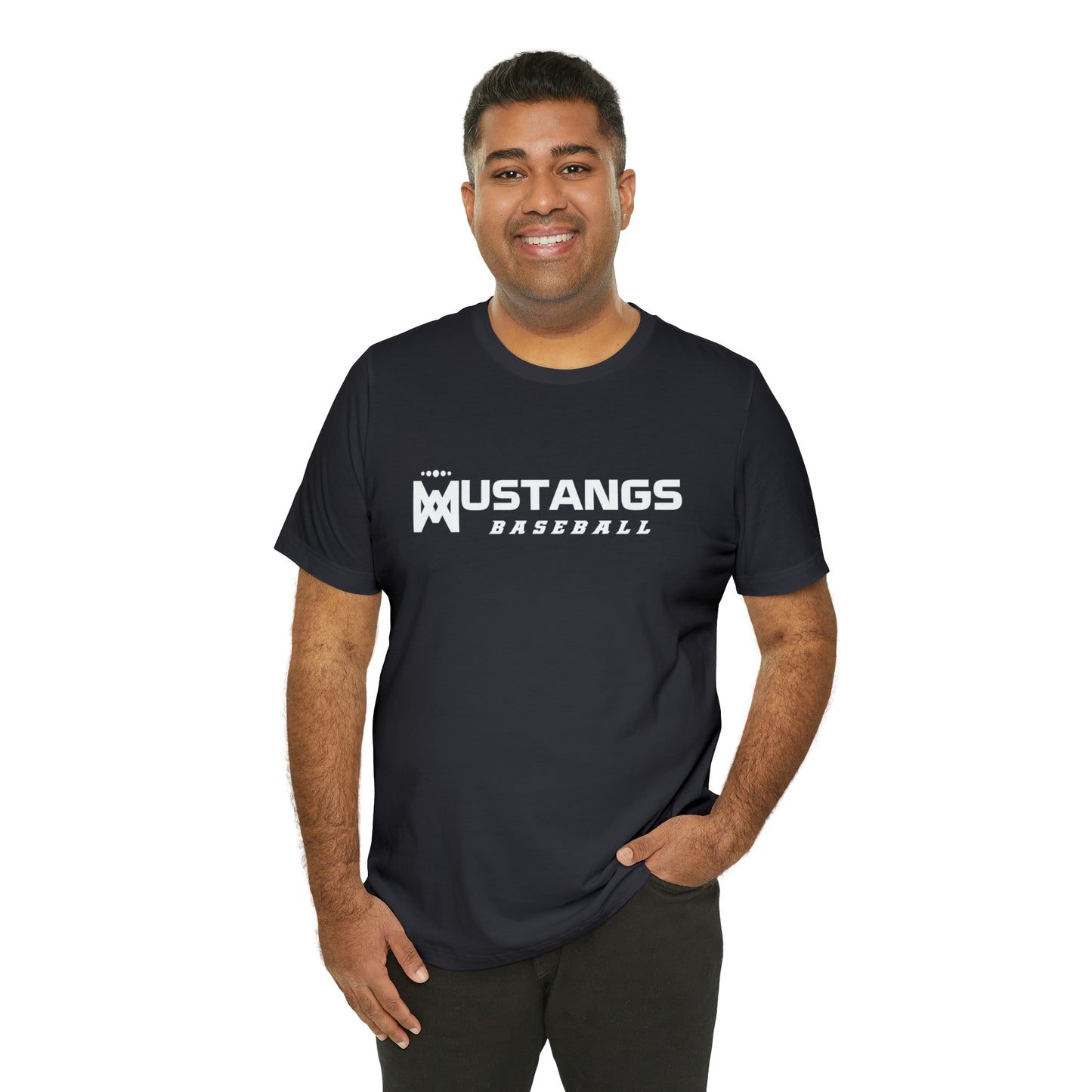 Mustangs Baseball Company of Mary Unisex Jersey Short Sleeve Tee BASEBALL HS