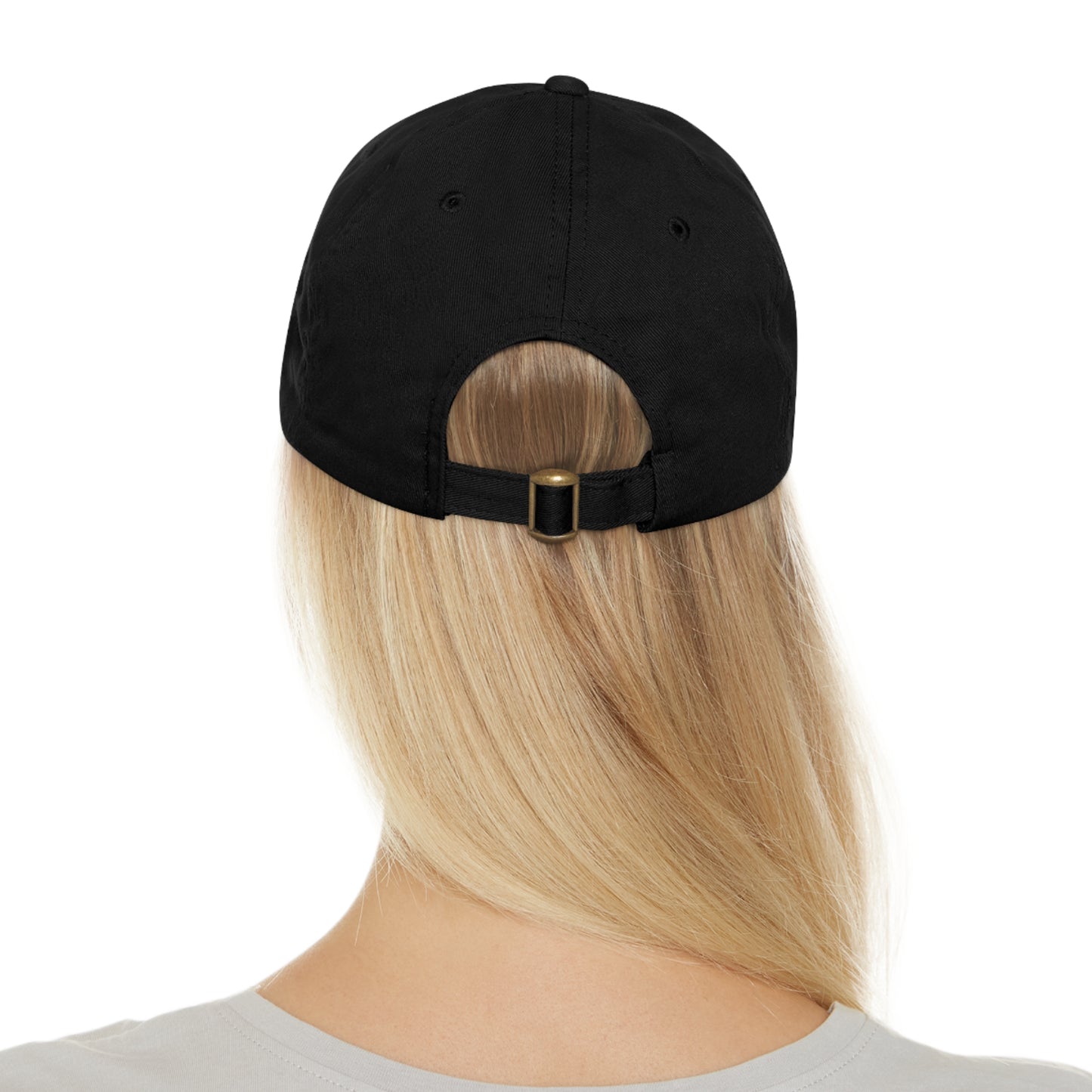 Dad Hat with Leather Patch (Round) SPIRIT