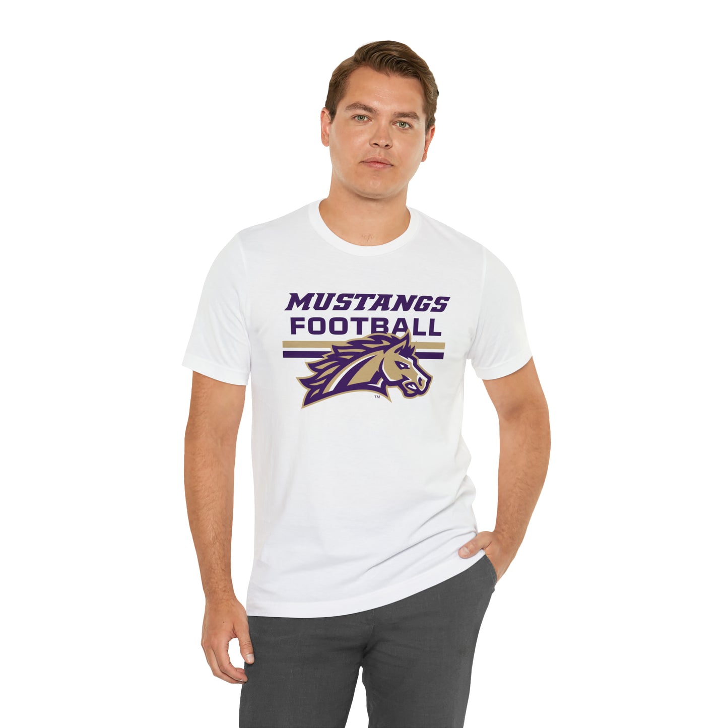 Mustangs Football Line Unisex Jersey Short Sleeve Tee FOOTBALL HS