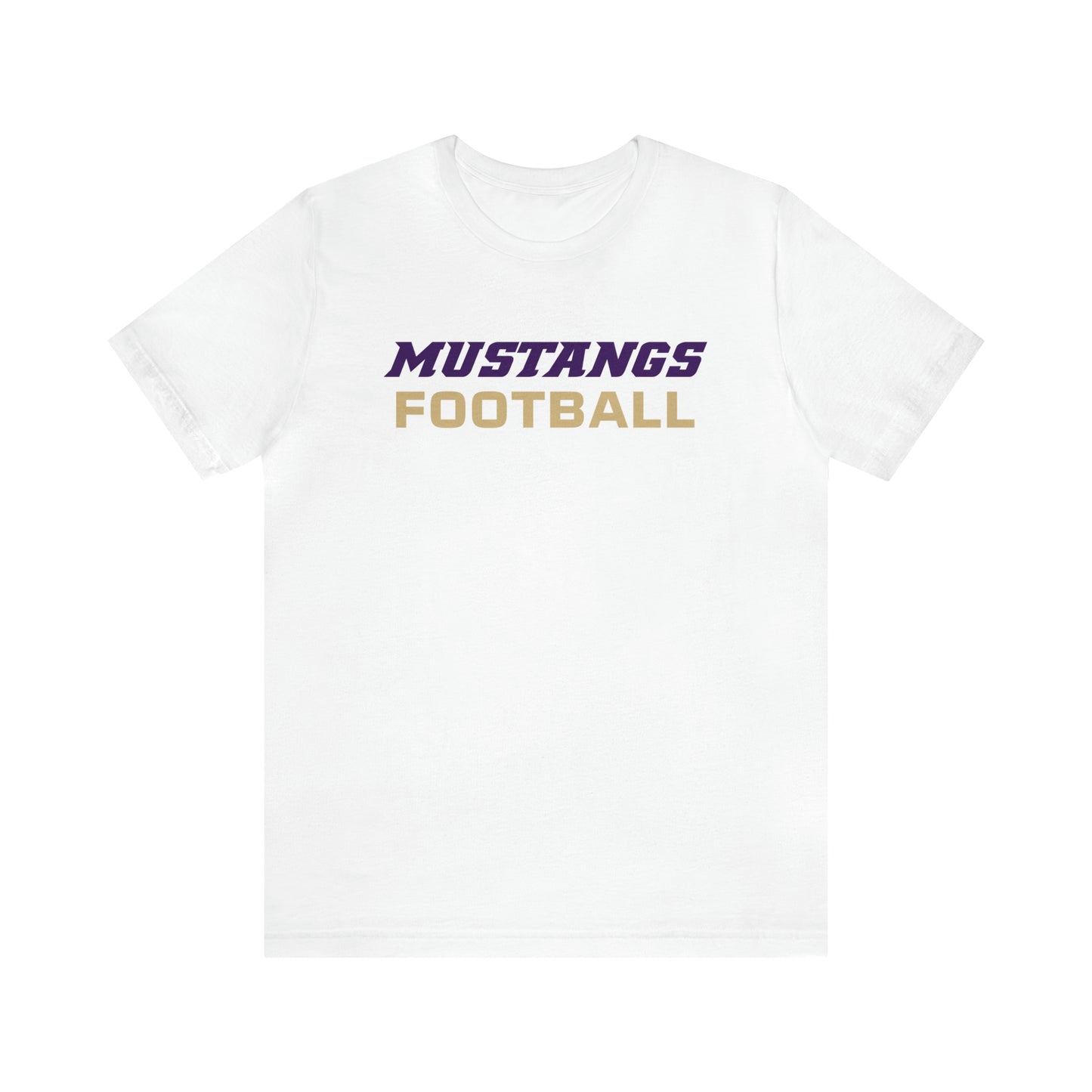 Mustangs Football Simple Unisex Jersey Short Sleeve Tee FOOTBALL HS