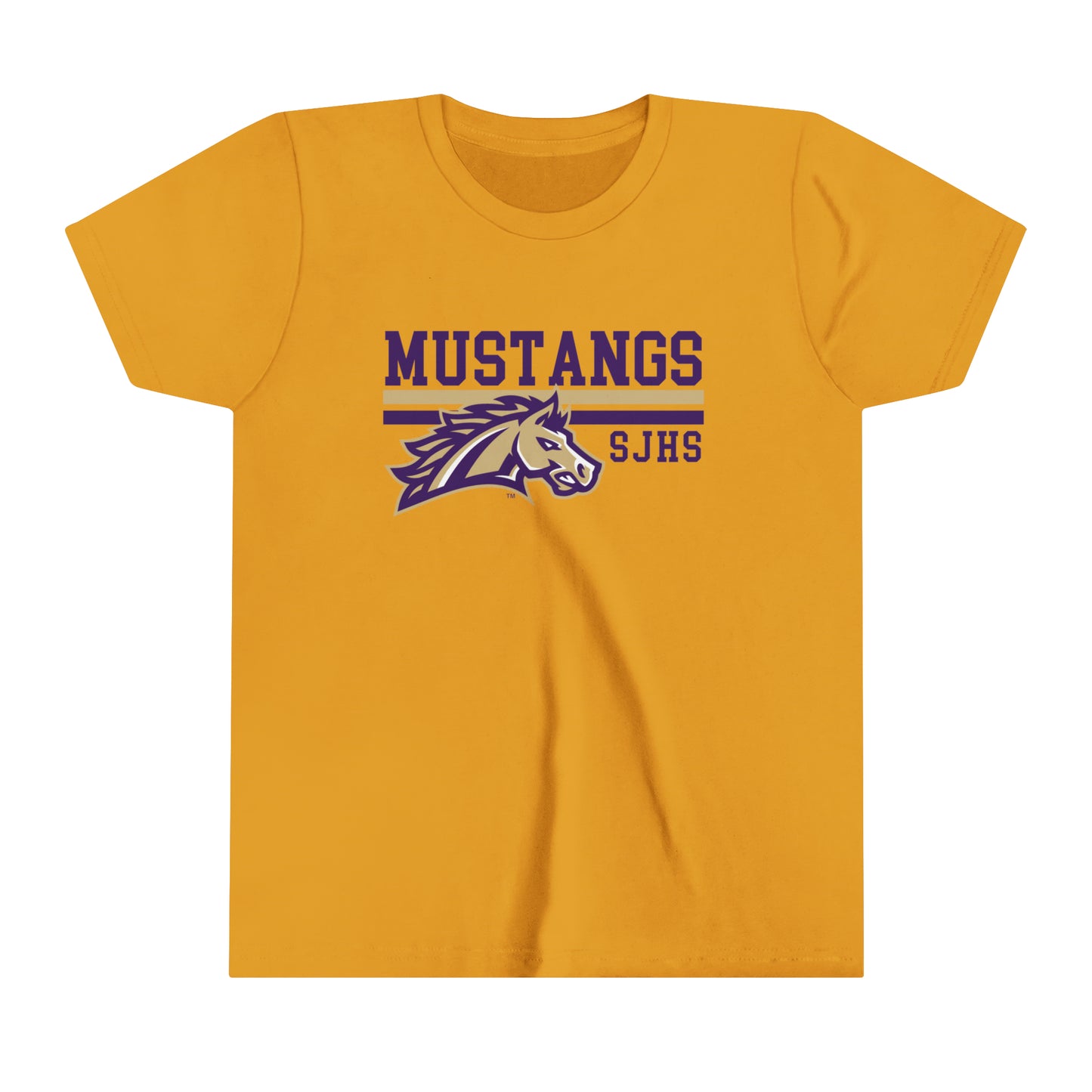 YOUTH Mustang Striped Short Sleeve Tee SPIRIT