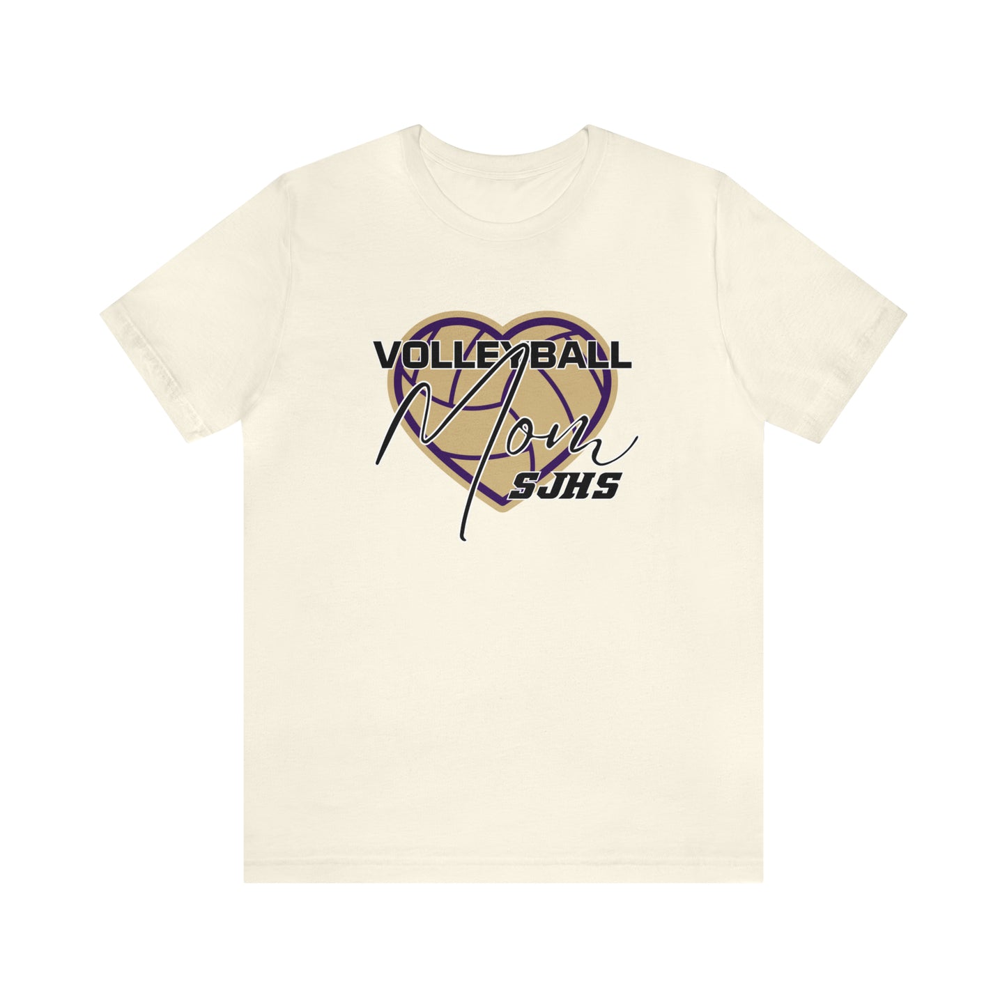 Volleyball Mom Heart Unisex Jersey Short Sleeve Tee VOLLEYBALL HS