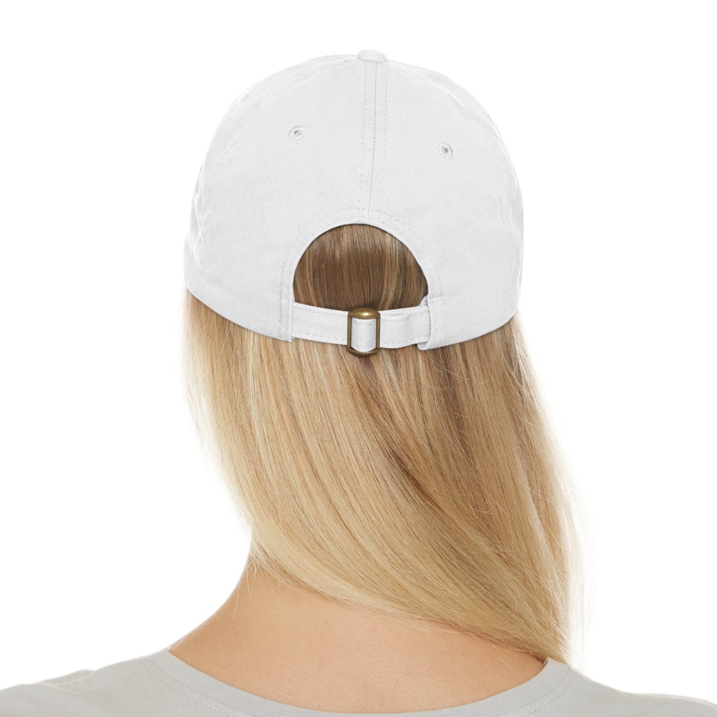 Dad Hat with Leather Patch (Round) SPIRIT