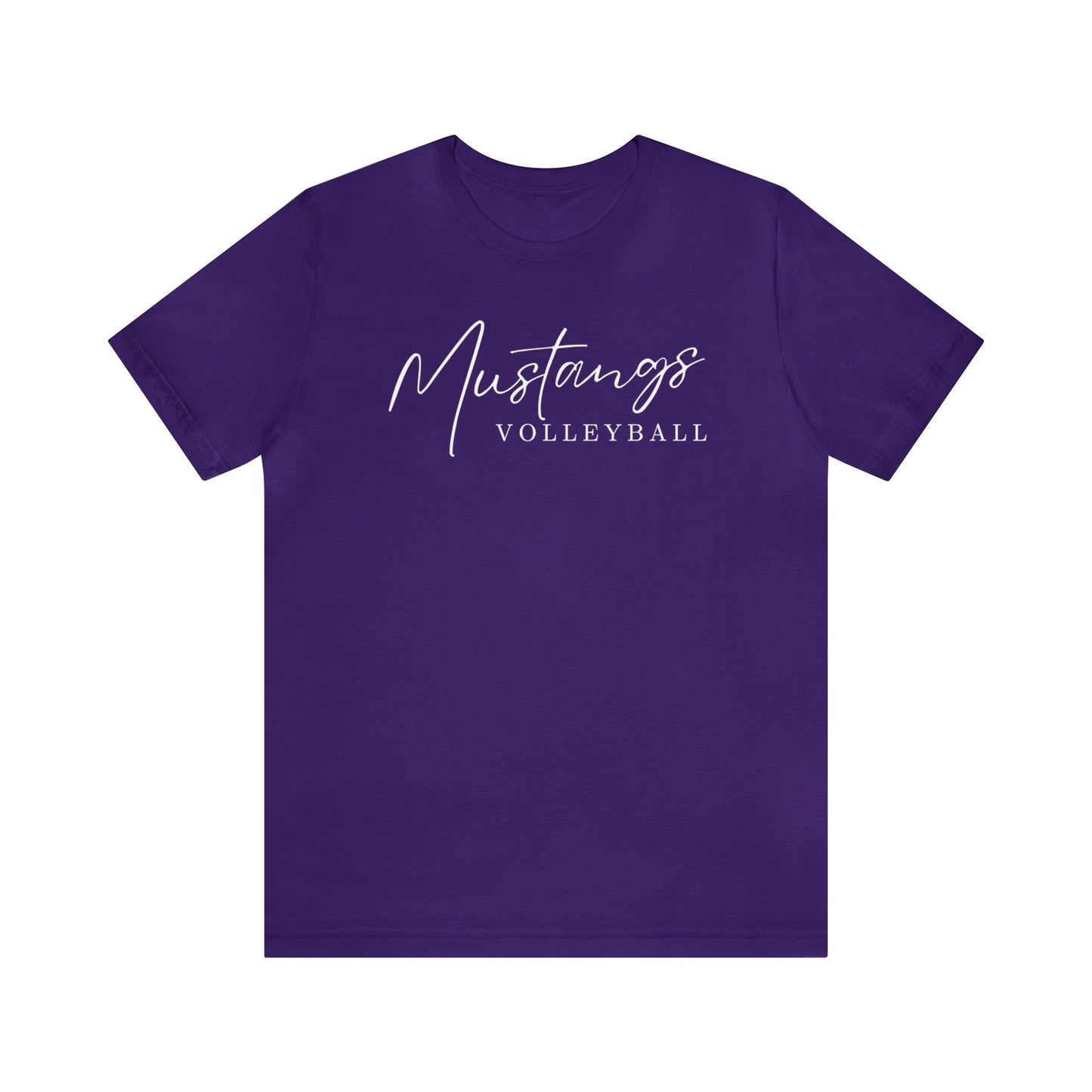 Mustangs Volleyball Script Unisex Jersey Short Sleeve Tee VOLLEYBALL ELEM