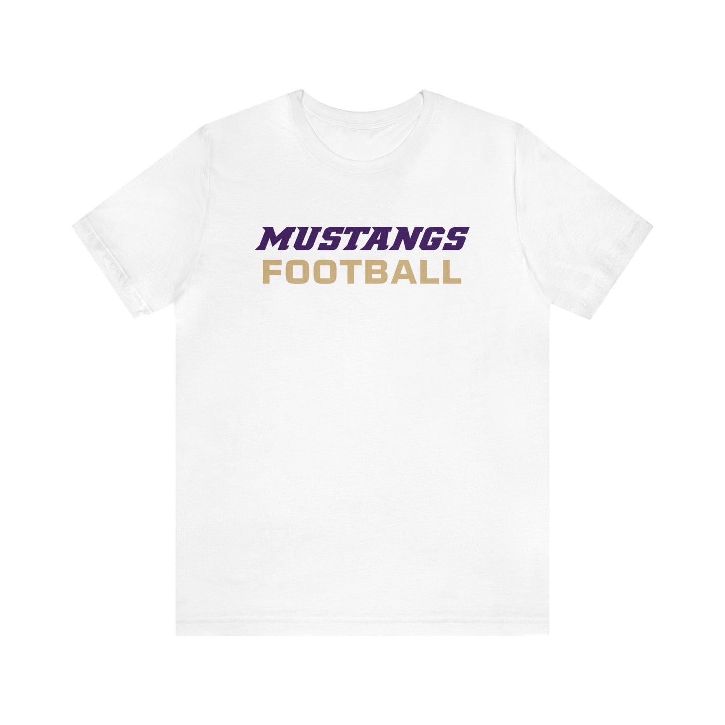 Mustangs Football Simple Unisex Jersey Short Sleeve Tee FOOTBALL ELEM