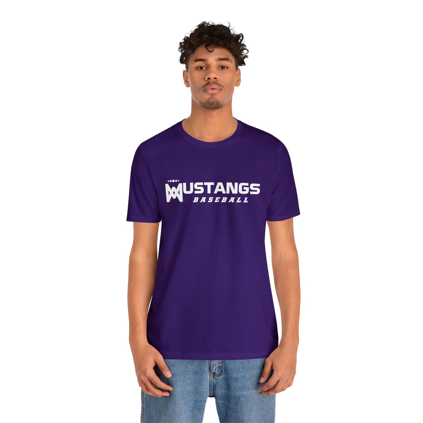 Mustangs Baseball Company of Mary Unisex Jersey Short Sleeve Tee BASEBALL ELEM