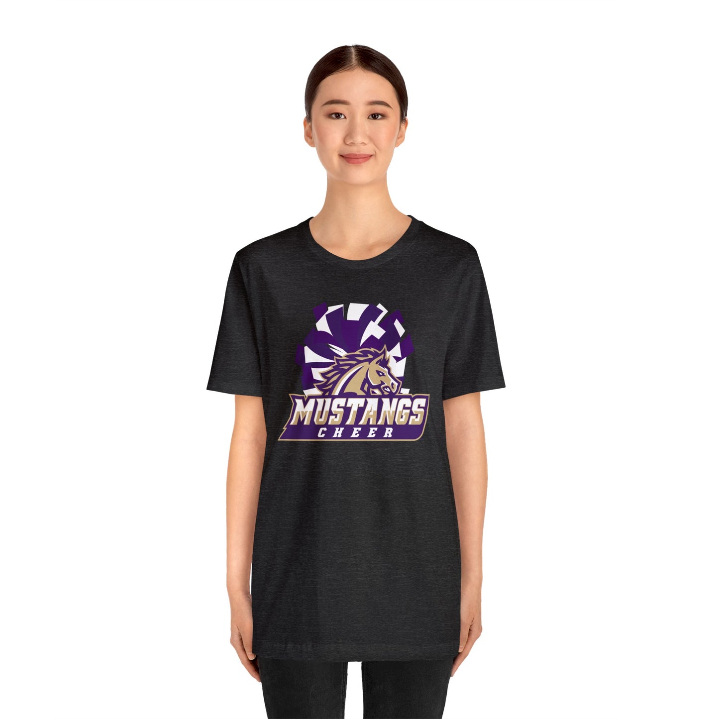 Mustangs Athletics Cheer Unisex Jersey Short Sleeve Tee CHEER ELEM