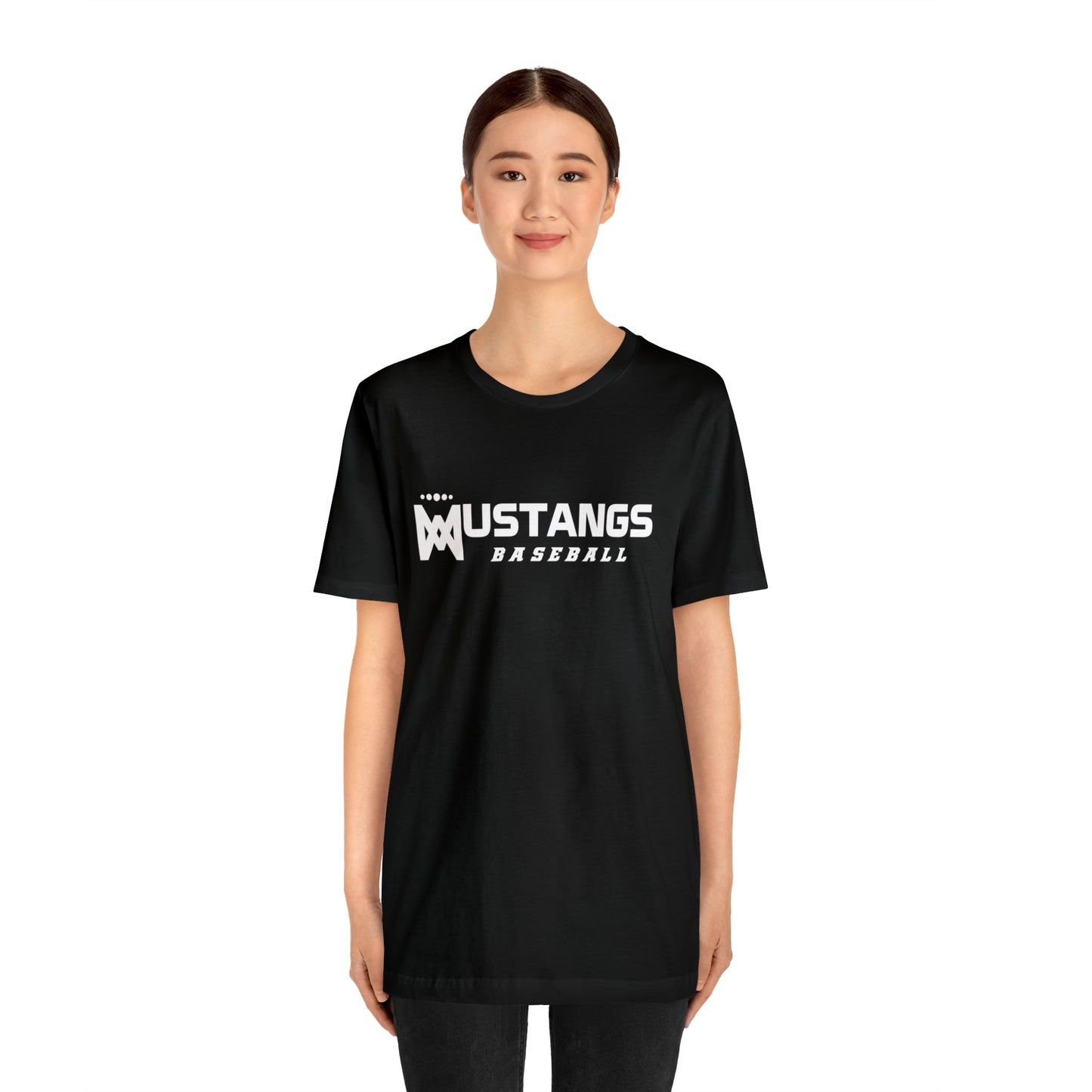 Mustangs Baseball Company of Mary Unisex Jersey Short Sleeve Tee BASEBALL HS