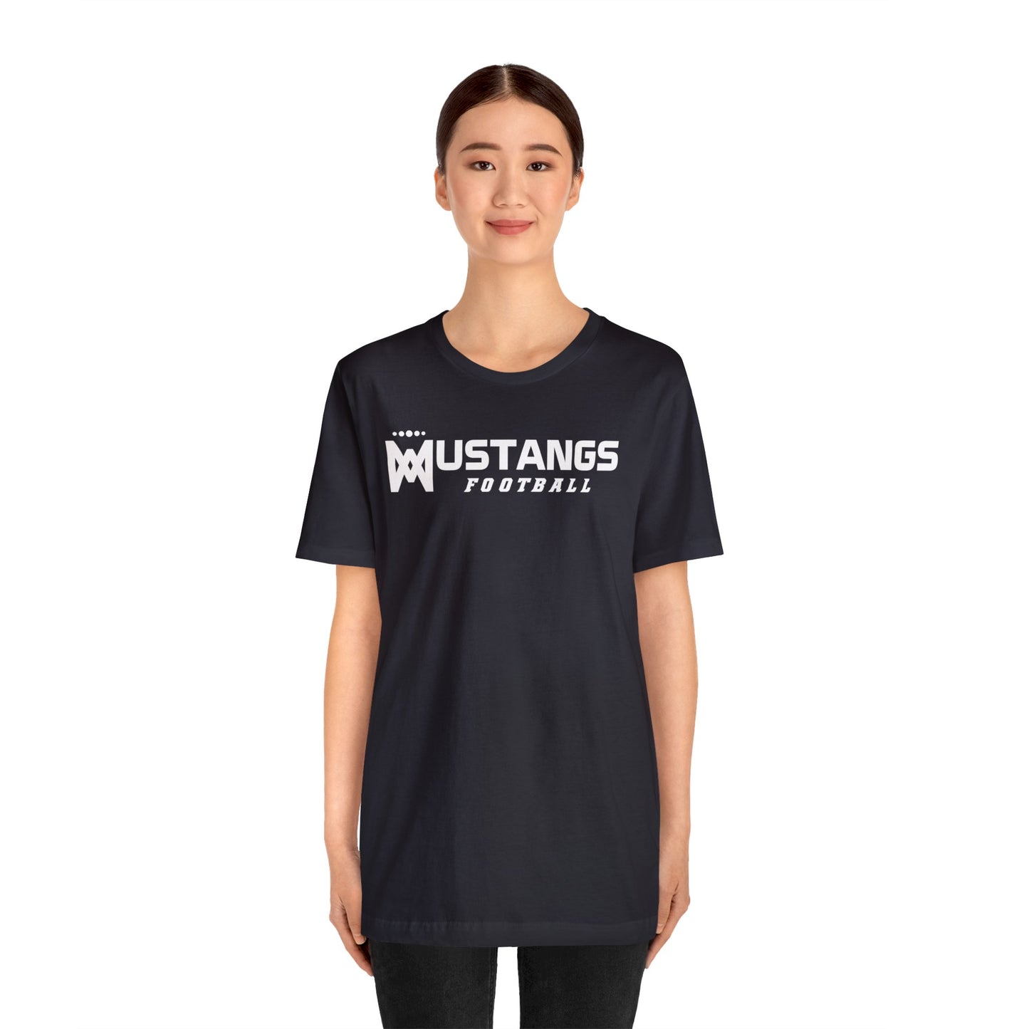 Mustangs Football Company of Mary Unisex Jersey Short Sleeve Tee FOOTBALL ELEM