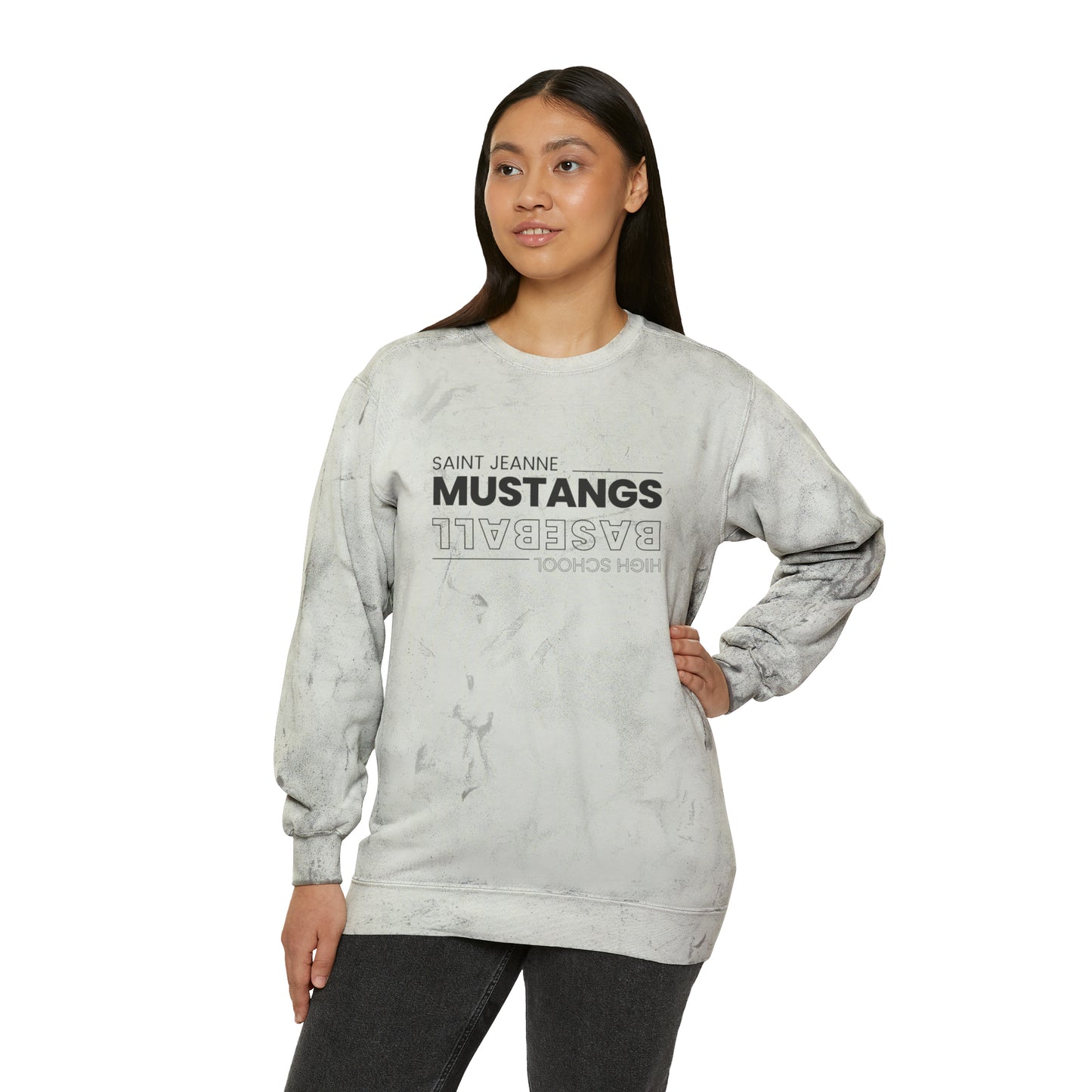 Baseball Unisex Color Blast Crewneck Sweatshirt