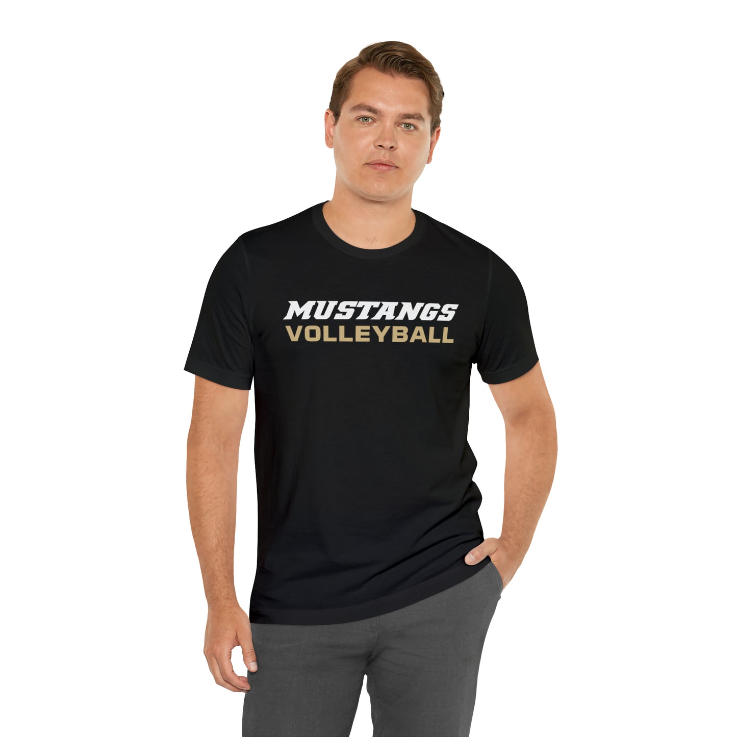 Mustangs Volleyball Simple Unisex Jersey Short Sleeve Tee VOLLEYBALL HS