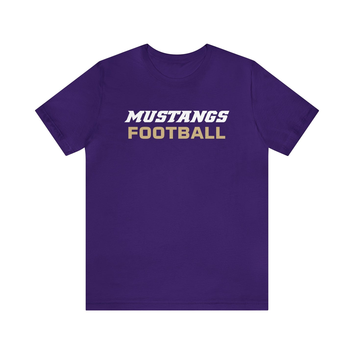 Mustangs Football Simple Unisex Jersey Short Sleeve Tee FOOTBALL ELEM