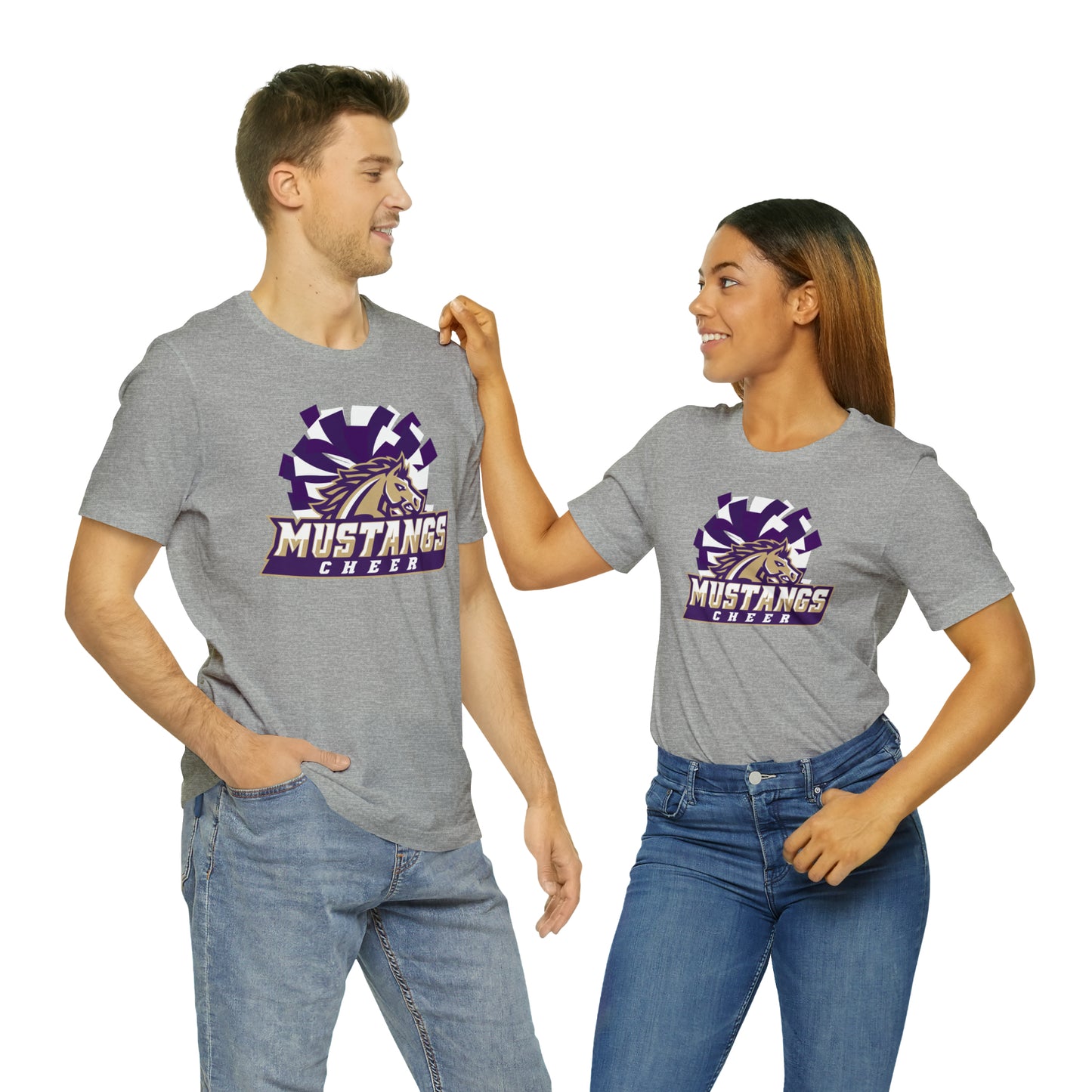 Mustangs Athletics Cheer Unisex Jersey Short Sleeve Tee CHEER HS