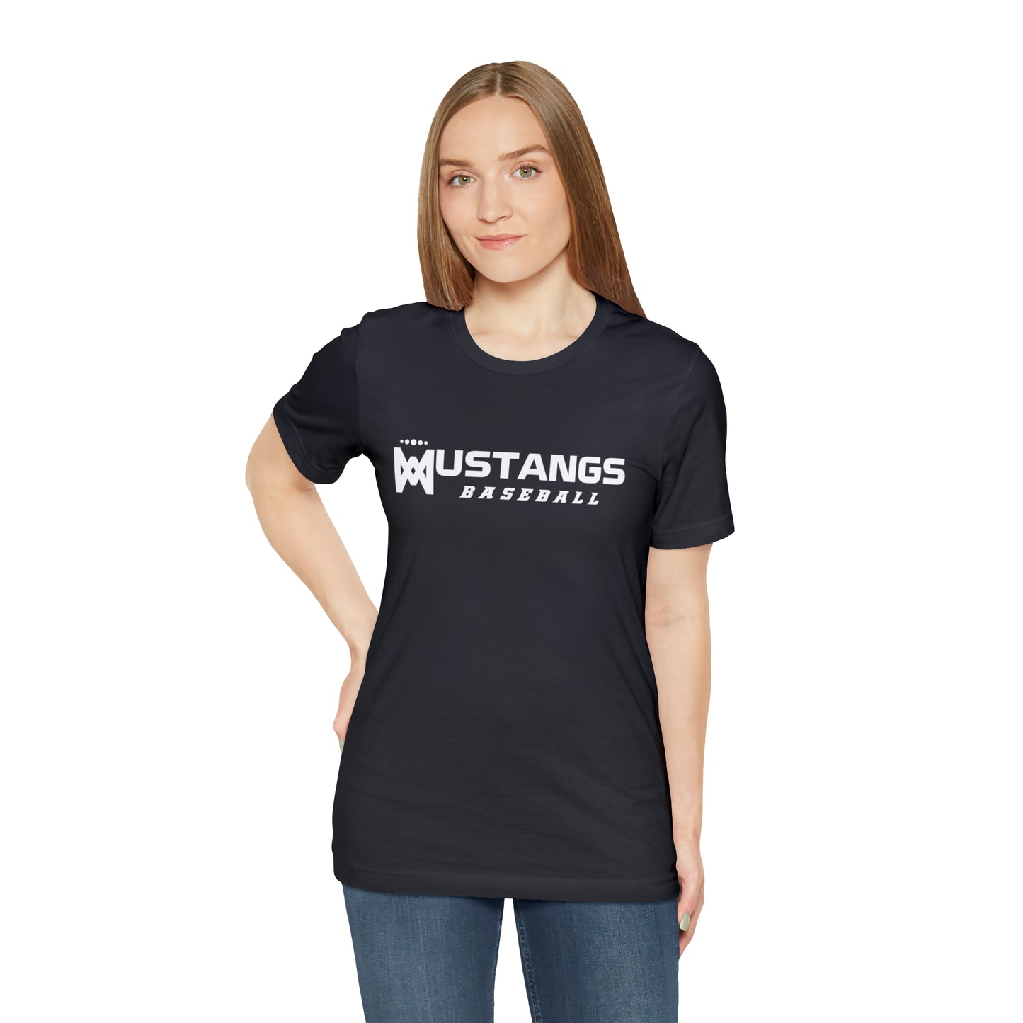 Mustangs Baseball Company of Mary Unisex Jersey Short Sleeve Tee BASEBALL HS