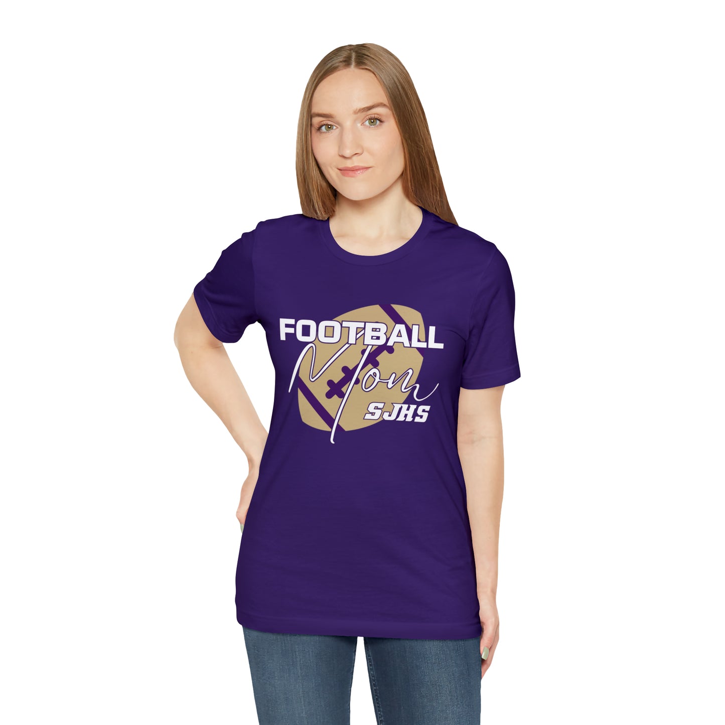 Football Mom Unisex Jersey Short Sleeve Tee FOOTBALL HS