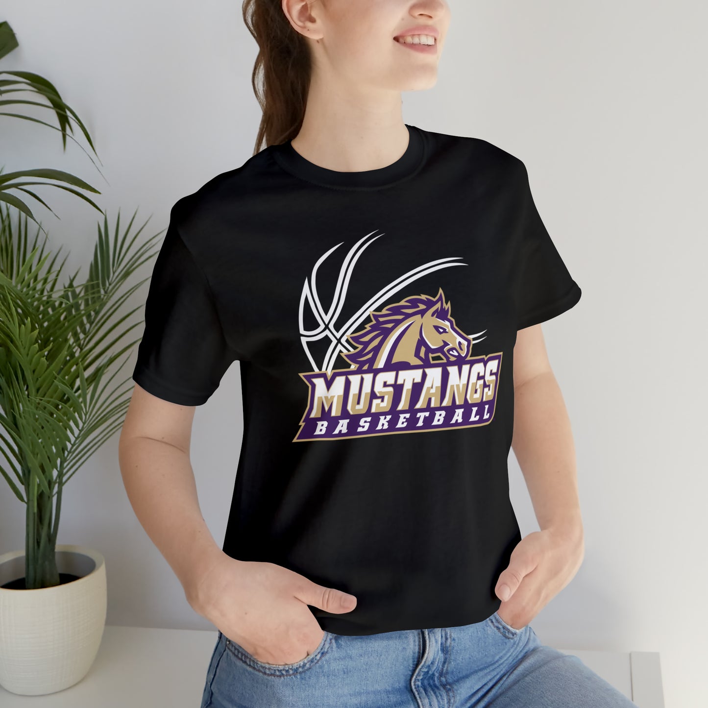 Mustangs Athletics Basketball Unisex Jersey Short Sleeve Tee