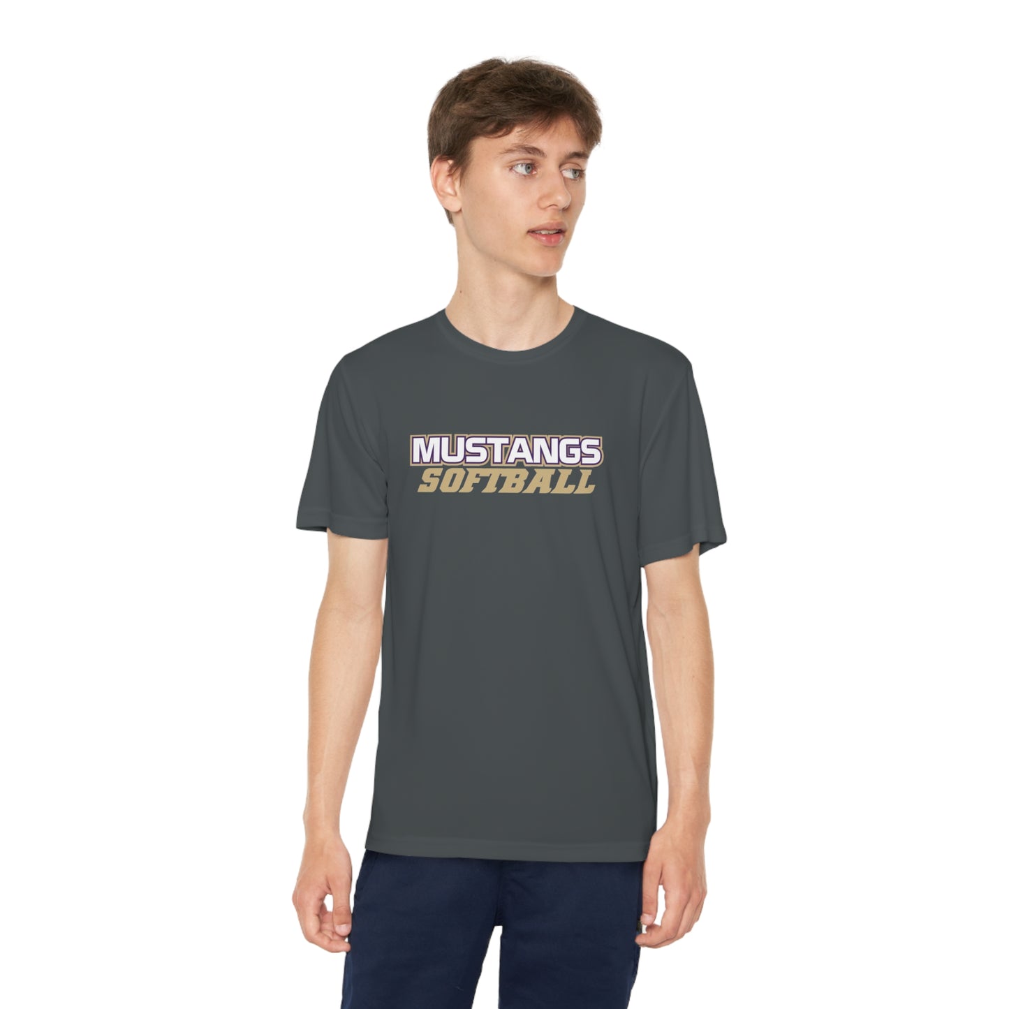 Mustangs Softball Dri Fit Youth Competitor Tee SOFTBALL ELEM