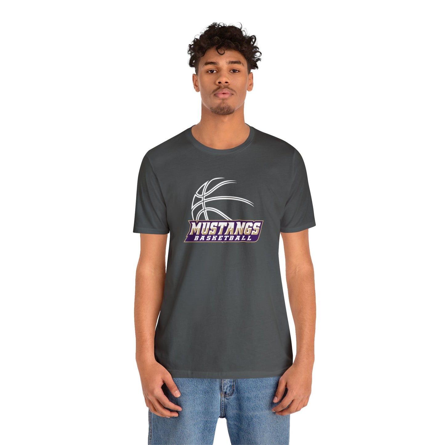 Mustangs Athletics Basketball Unisex Soft Shirt BASKETBALL HS