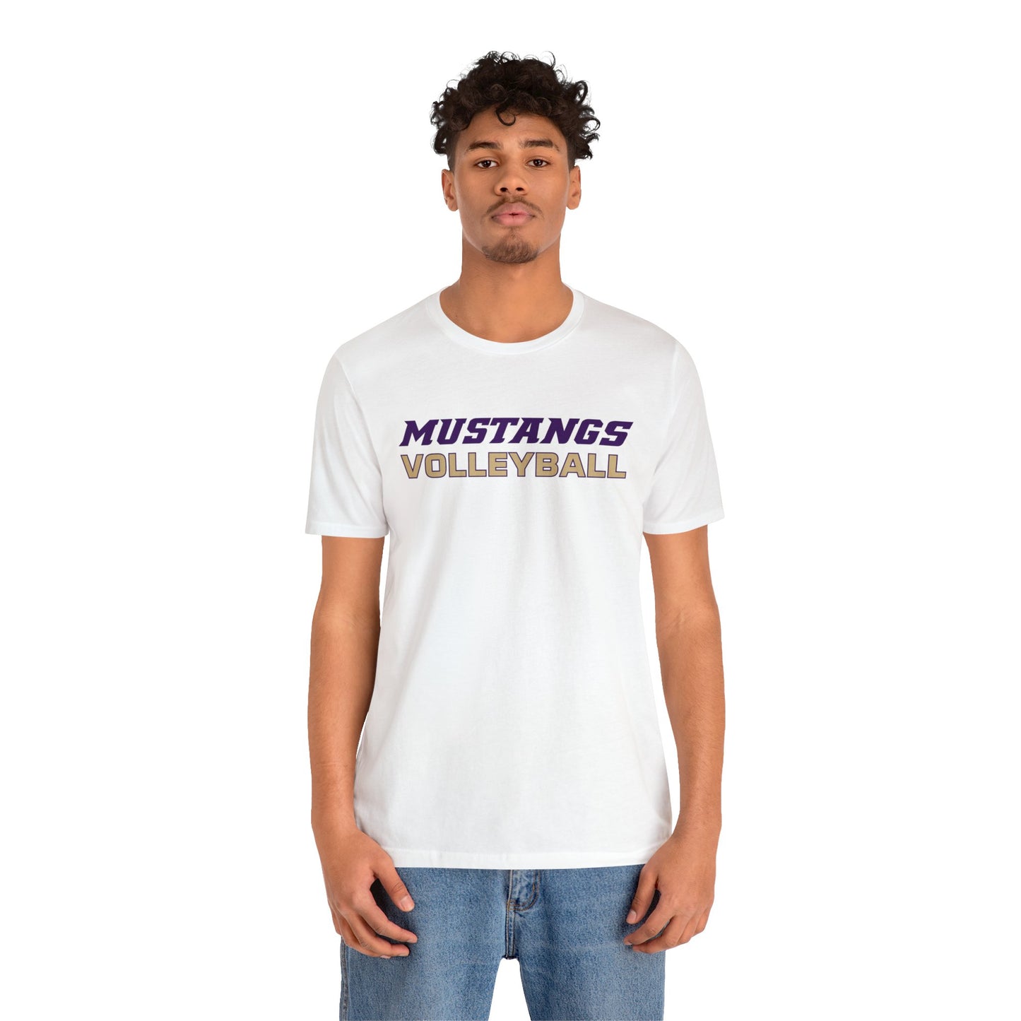 Mustangs Volleyball Simple Unisex Jersey Short Sleeve Tee VOLLEYBALL ELEM