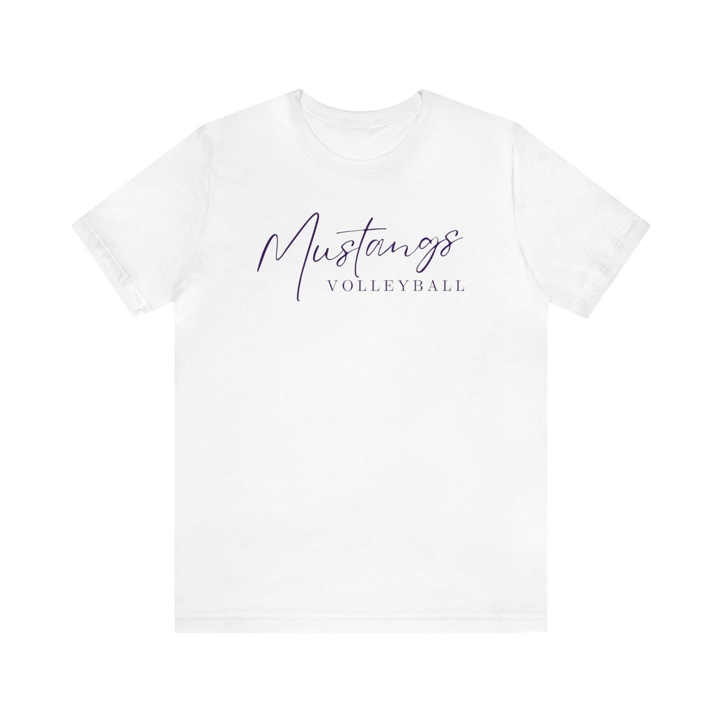 Mustangs Volleyball Script Unisex Jersey Short Sleeve Tee VOLLEYBALL ELEM